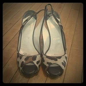 Cheetah patterned heels